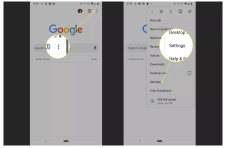 Chrome Mobile Step 2