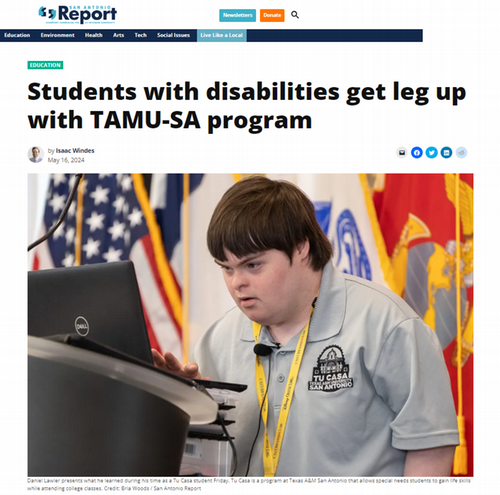 San Antonio Report News article discussing TU CASA program.