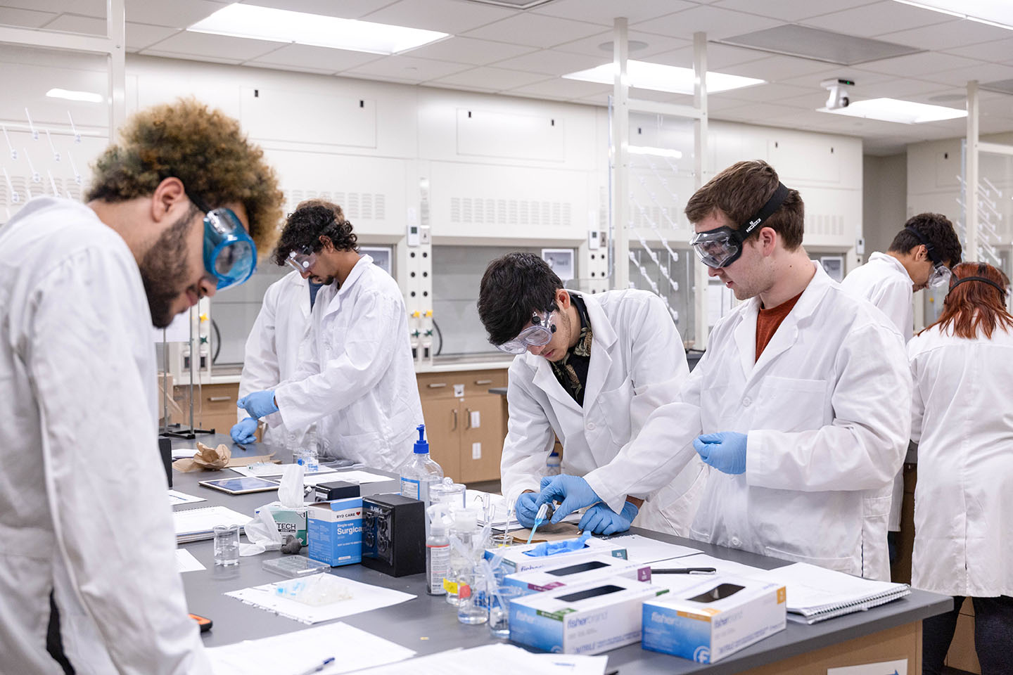 Students in lab