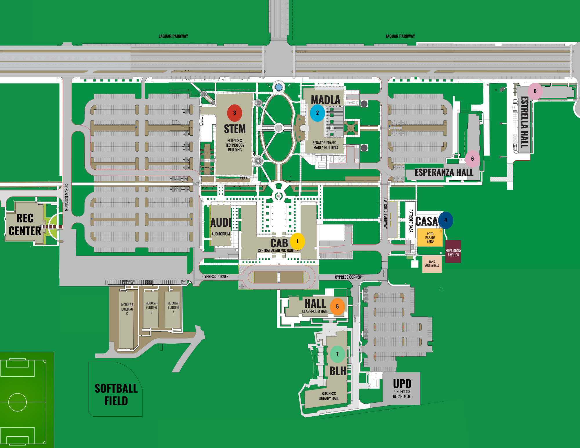 Flyer Campus Map