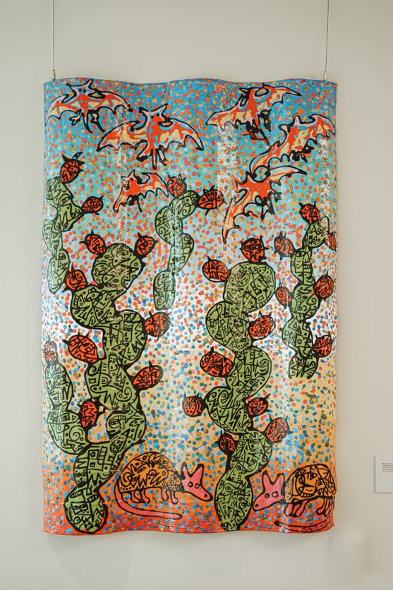 Bat Flight over Nopales by Maureen Momo &amp; Charles Harrison Pompa