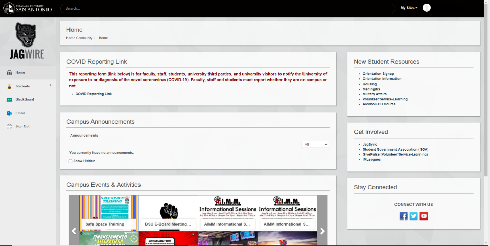 Student First Time Login Assistance Texas A M University San Antonio