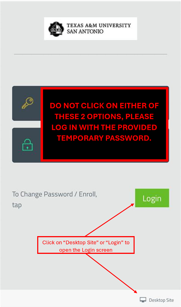 Student First-Time Login Assistance
