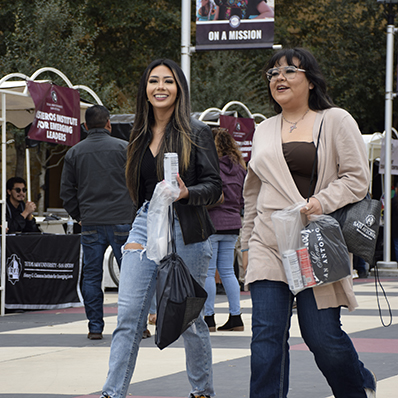 Students Walking on Campus