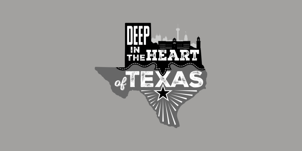 Deep in the heart of texas themed homecoming logo