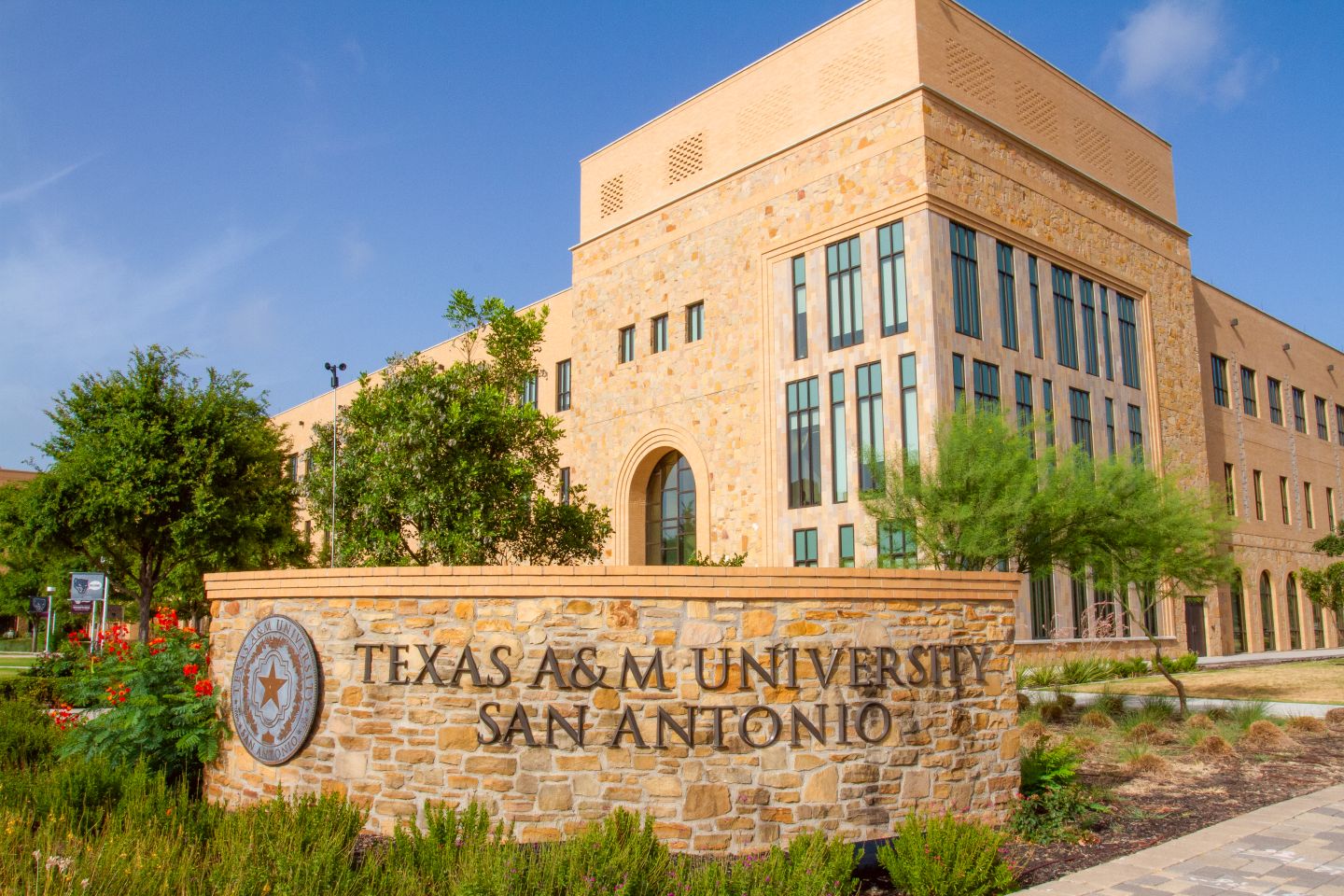 A&M-SA Sign and SCI Tech Building