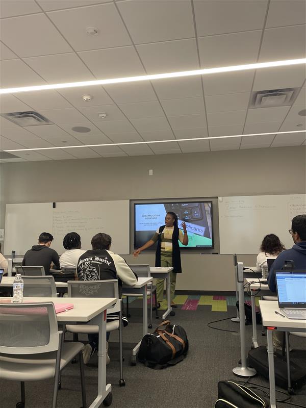 Classroom being taught